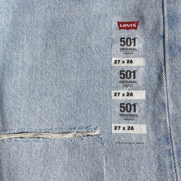 Levi's‎ 501 Original Cropped Jeans 27X26 - Picture 6 of 7